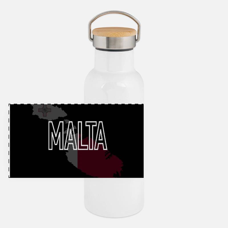 Malte Gourde isotherme avec bouchon en bambou