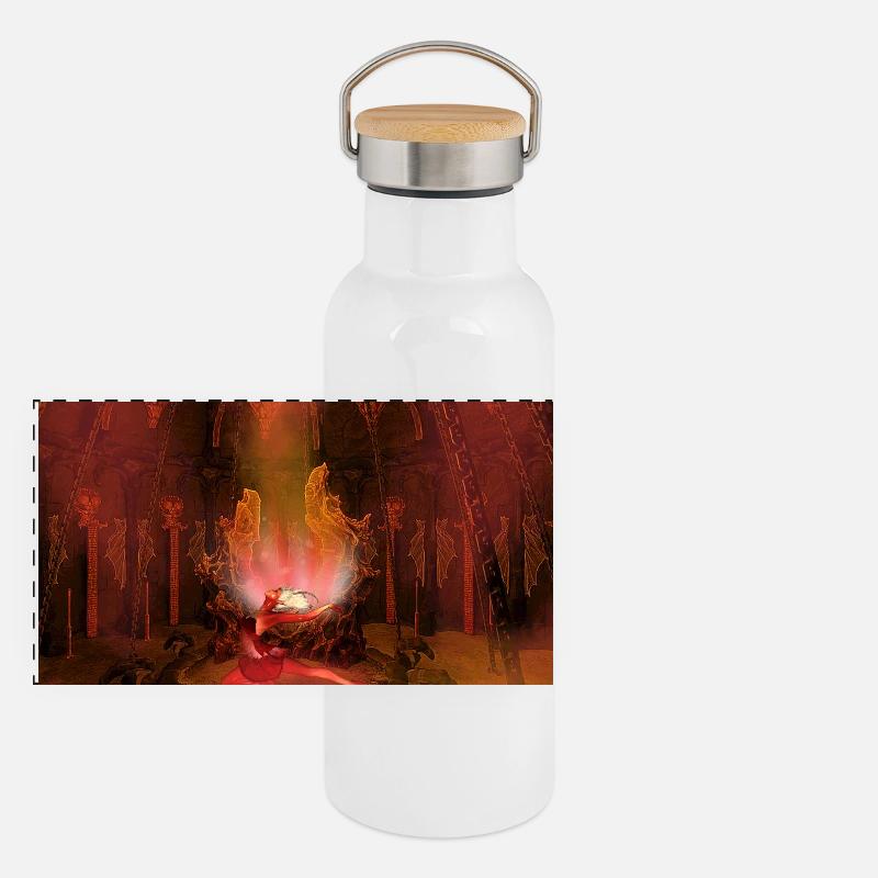 Dancing in the Dark Night Panoramic Thermal Bottle with Bamboo Lid