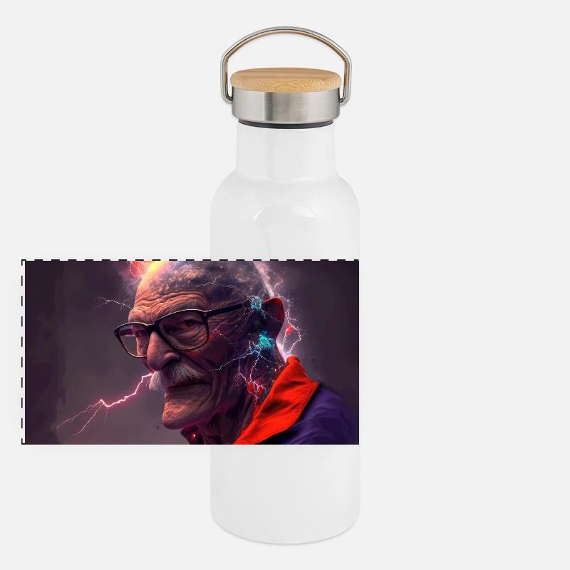 Portrait elektrik 14 Panoramic Thermal Bottle with Bamboo Lid