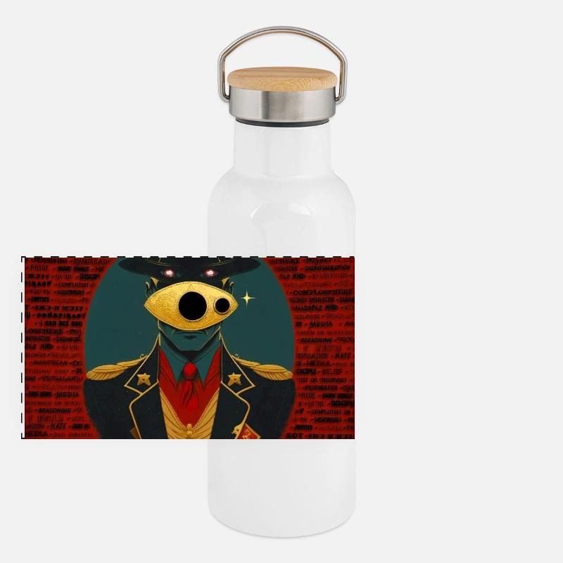 Verschwörung 02 Panorama Thermosflasche mit Bambusdeckel