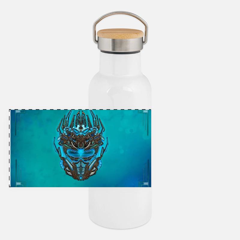 Super masque cyberpunk Gourde isotherme avec bouchon en bambou