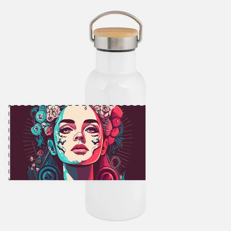 Ladybird Panorama Thermosflasche mit Bambusdeckel