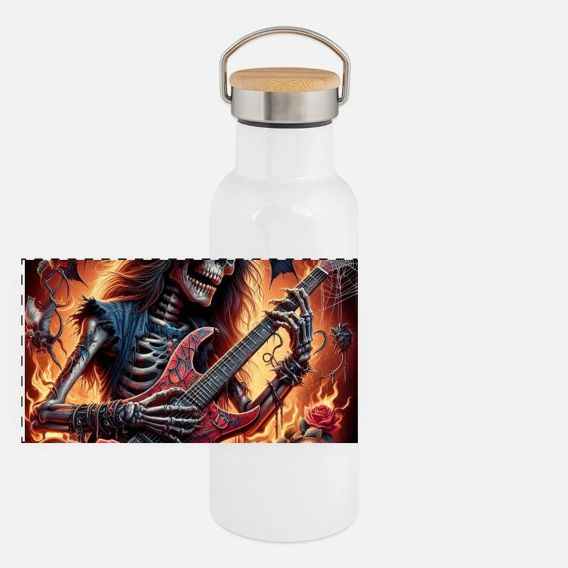Metalhead After Death Panoramic Thermal Bottle with Bamboo Lid