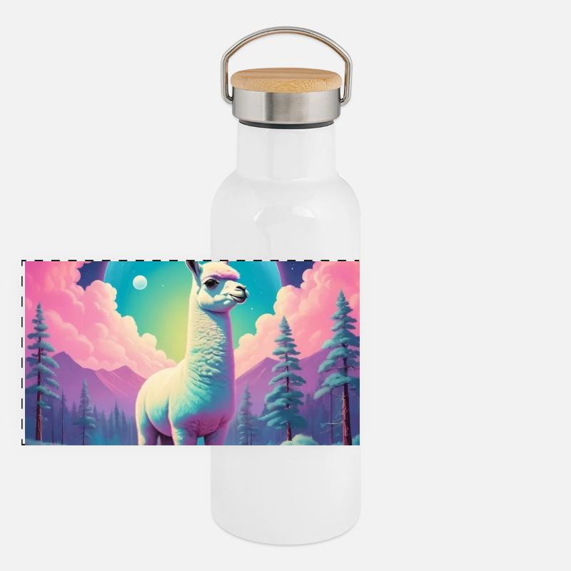Drama Lama Panoramic Thermal Bottle with Bamboo Lid