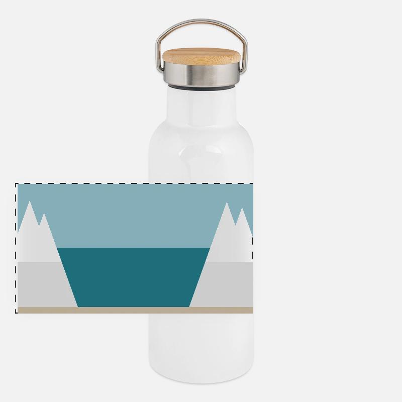 Hiver Gourde isotherme avec bouchon en bambou