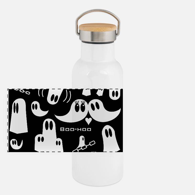 Ghosts Panoramic Thermal Bottle with Bamboo Lid