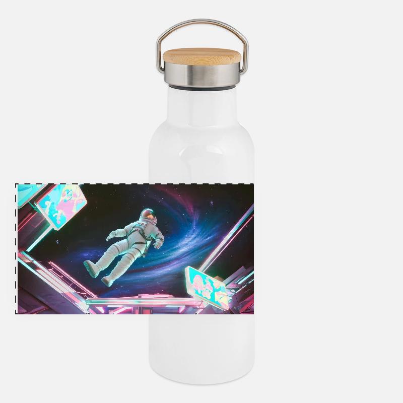 Combinaison spatiale arcadienne spatiale - Néon Gourde isotherme avec bouchon en bambou