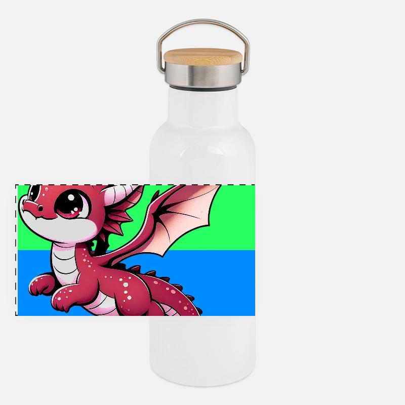 dragon Panoramic Thermal Bottle with Bamboo Lid