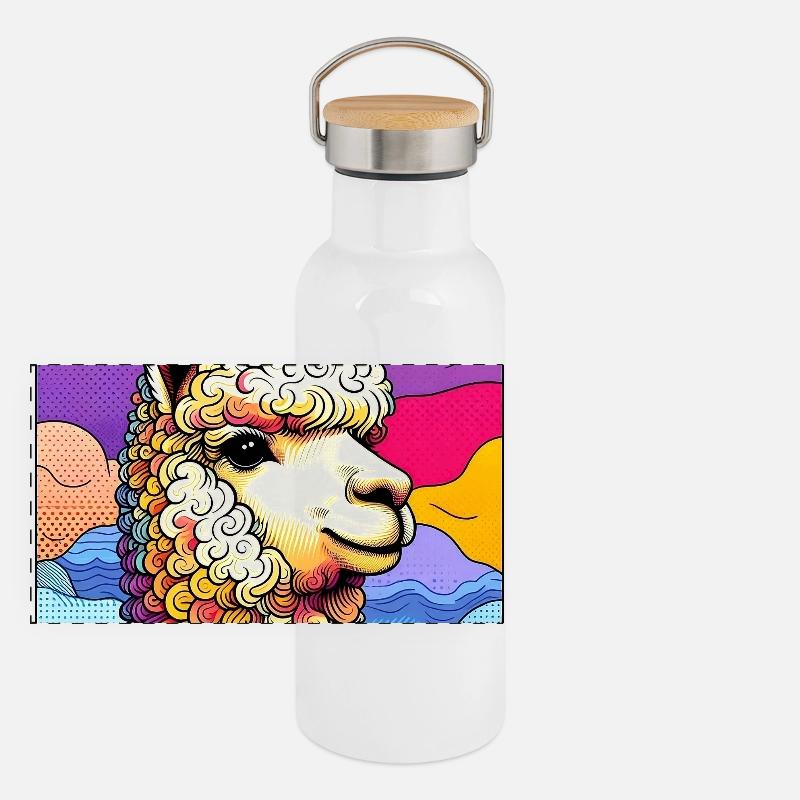 Alpaca Panoramic Thermal Bottle with Bamboo Lid