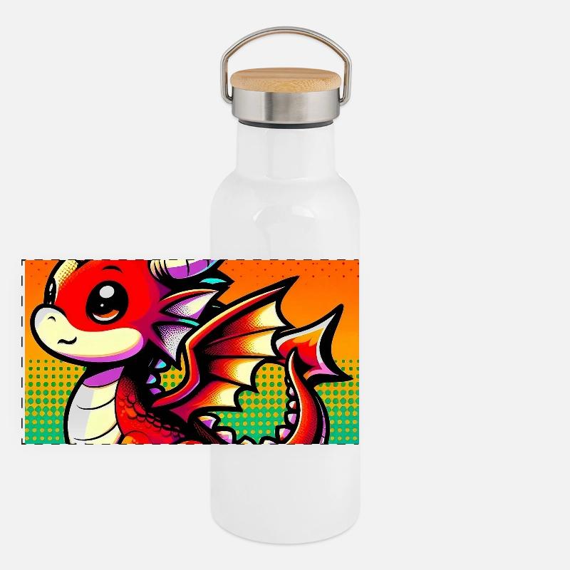 dragon Panoramic Thermal Bottle with Bamboo Lid