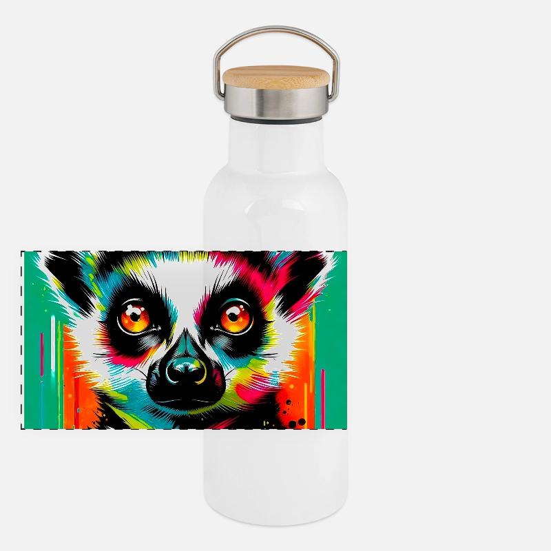 Lemur Panoramic Thermal Bottle with Bamboo Lid