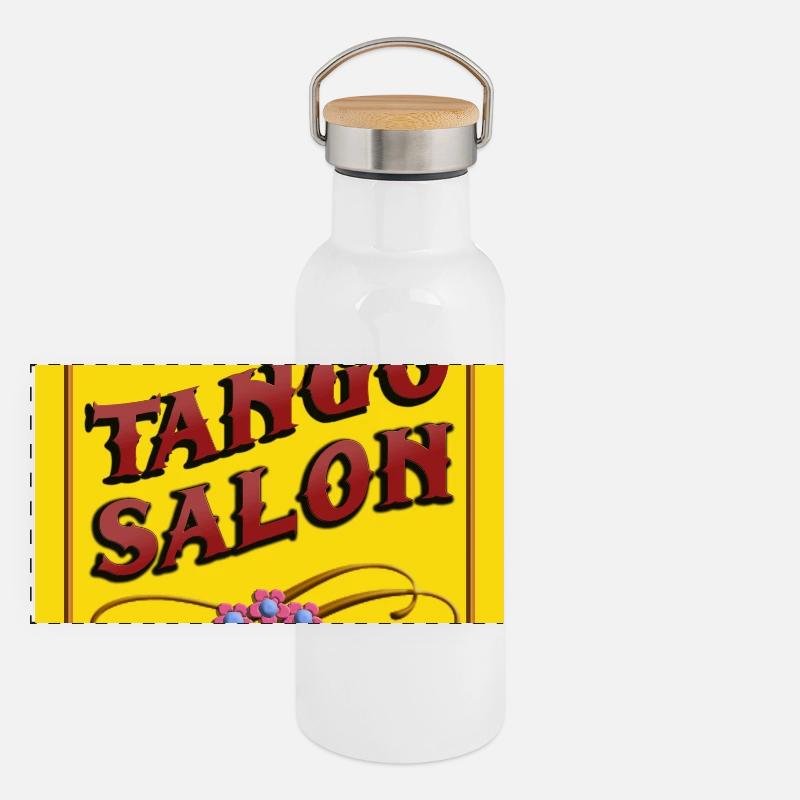 Tango Salon Panorama Thermosflasche mit Bambusdeckel