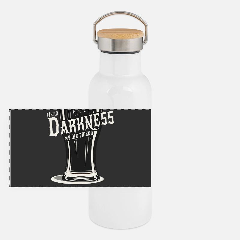 Hello Darkness - Infusé à la perfection Gourde isotherme avec bouchon en bambou