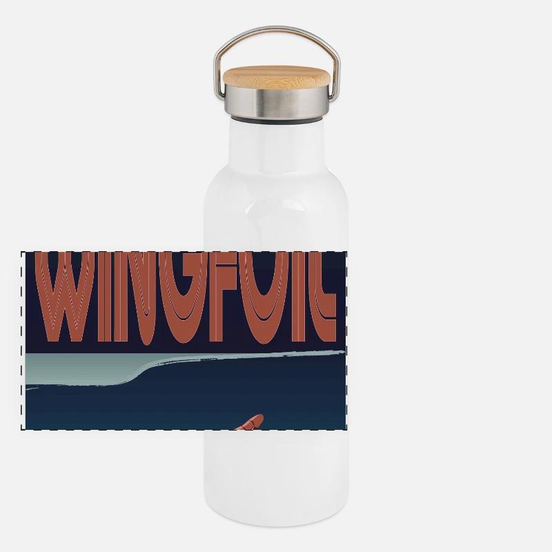 Arbre de wingfoiler Gourde isotherme avec bouchon en bambou