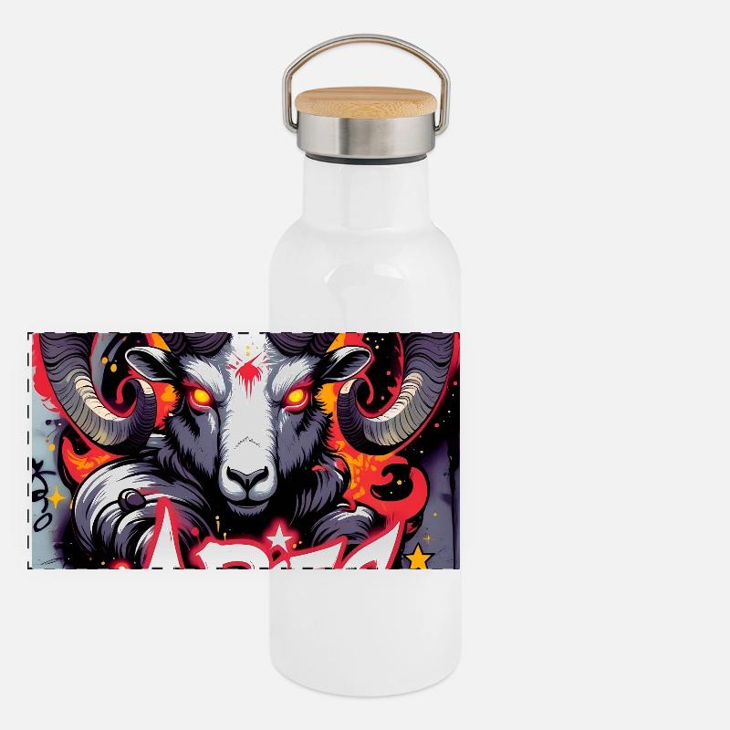 Aries Panoramic Thermal Bottle with Bamboo Lid