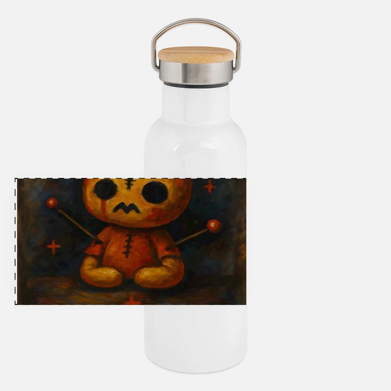 Patch-Kuscheltier Denk an Dich Panorama Thermosflasche mit Bambusdeckel