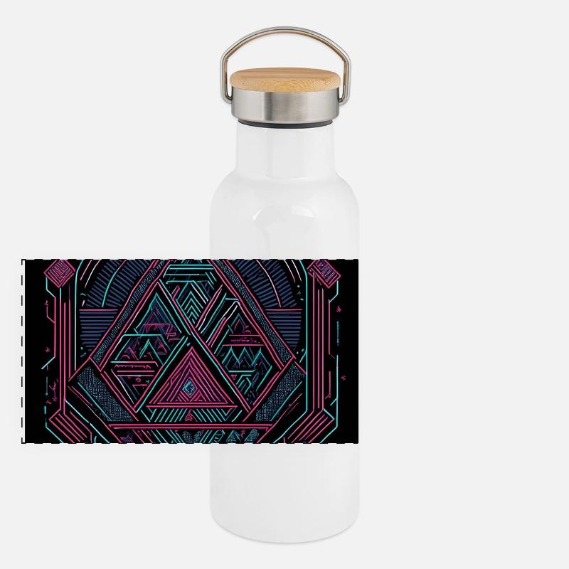 triangle Gourde isotherme avec bouchon en bambou