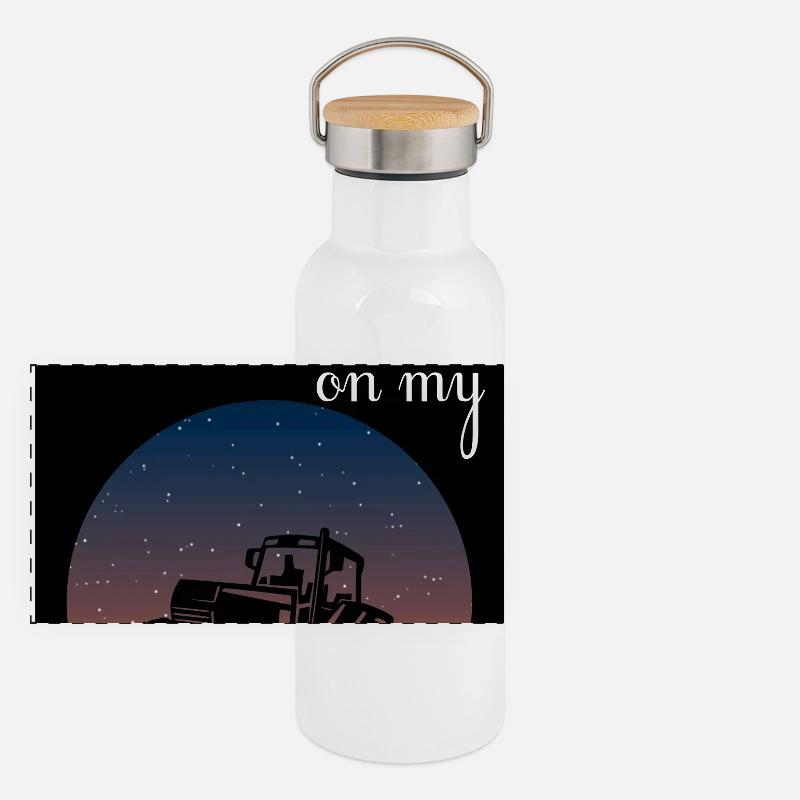 I'll be on my tractor Panoramic Thermal Bottle with Bamboo Lid