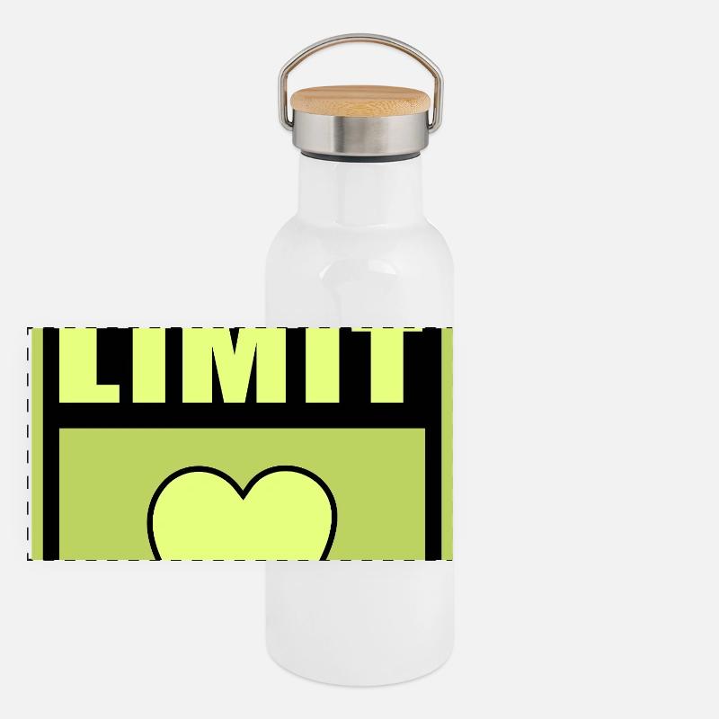 Limitation de vitesse Gourde isotherme avec bouchon en bambou