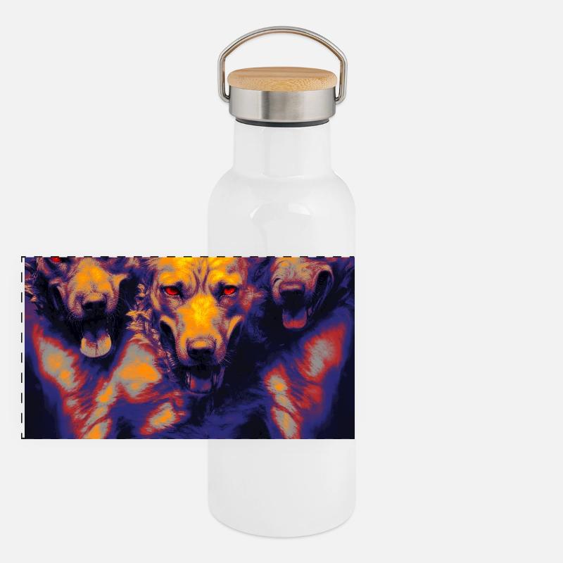 Cerberus Panoramic Thermal Bottle with Bamboo Lid