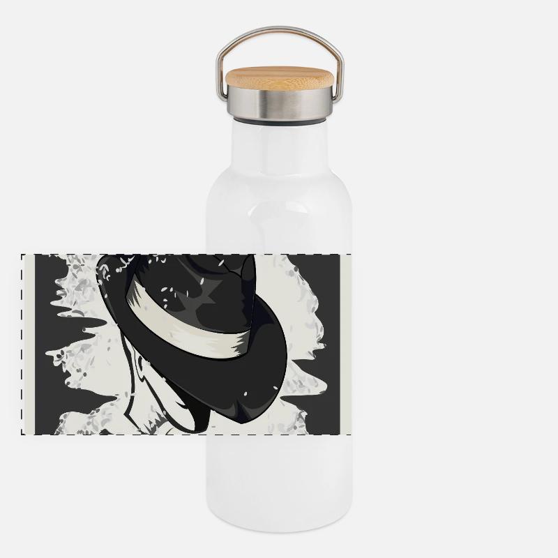 Hacker gesucht Panorama Thermosflasche mit Bambusdeckel