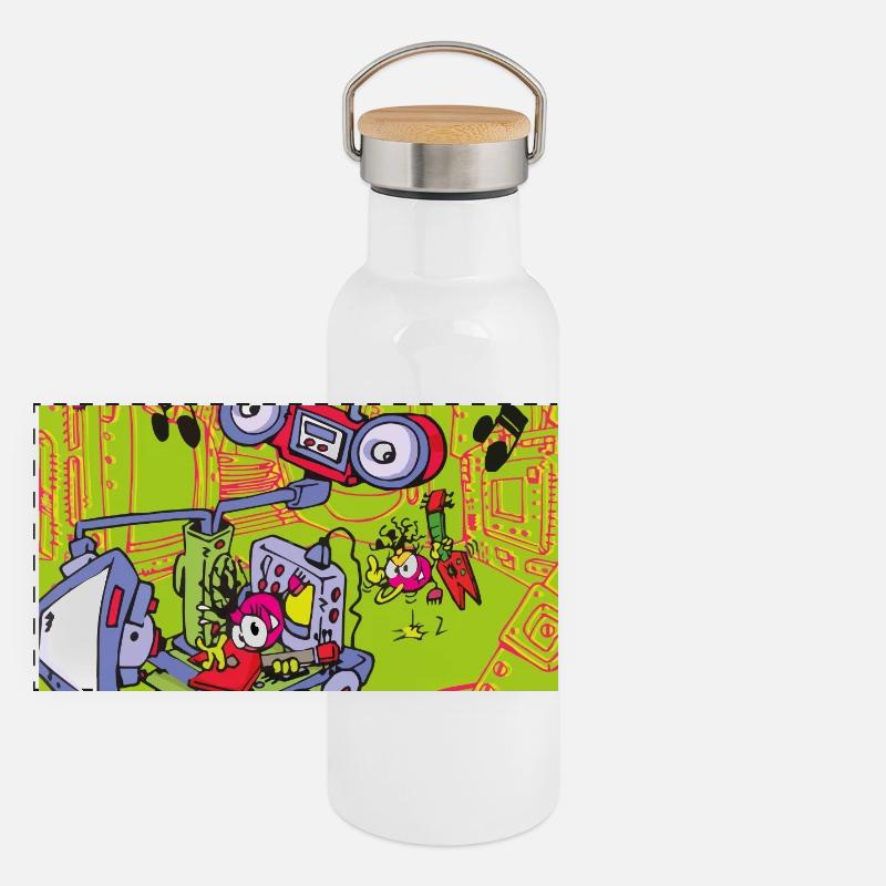 Zgeneration 1 Panorama Thermosflasche mit Bambusdeckel