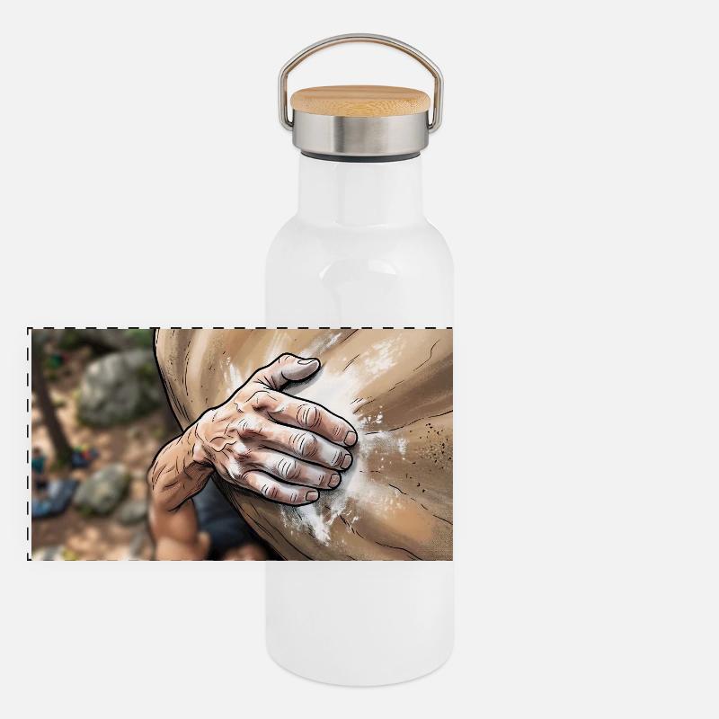 Chalked Hand Panoramic Thermal Bottle with Bamboo Lid