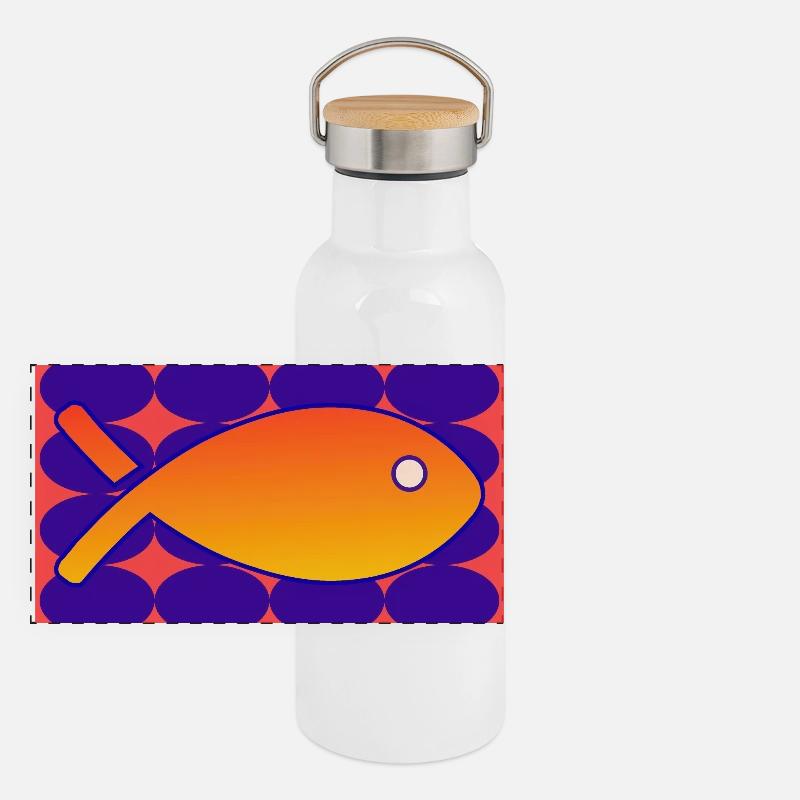 FISCH Panorama Thermosflasche mit Bambusdeckel