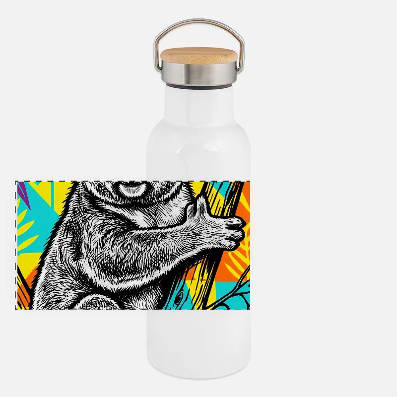Koala Panorama Thermosflasche mit Bambusdeckel