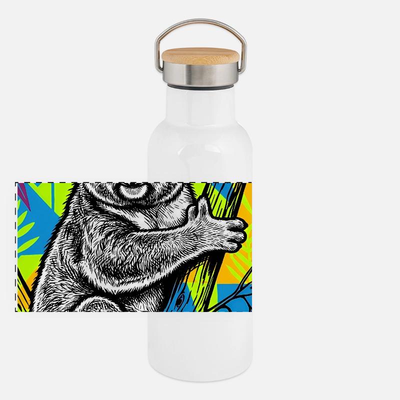 Koala Panorama Thermosflasche mit Bambusdeckel