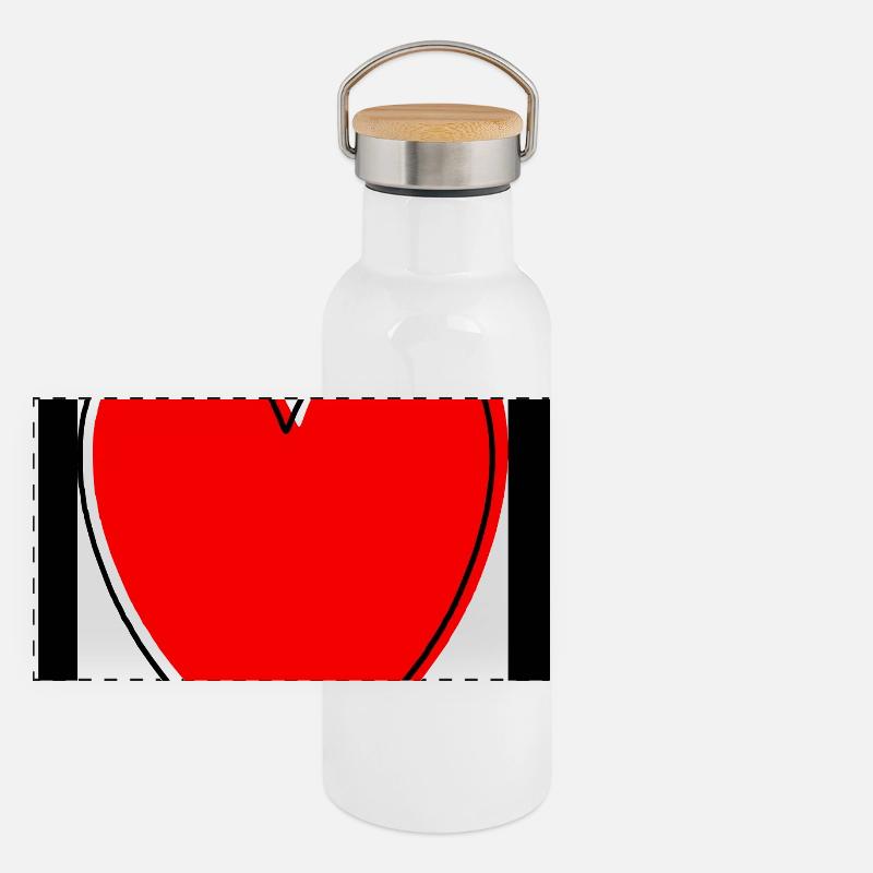 Muttertags Geschenk Mutter Muttertag Geschenkidee  Panorama Thermosflasche mit Bambusdeckel