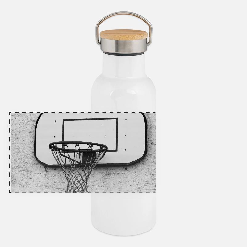 Falling Down Is Not Always Losing – Poster Panorama Thermosflasche mit Bambusdeckel