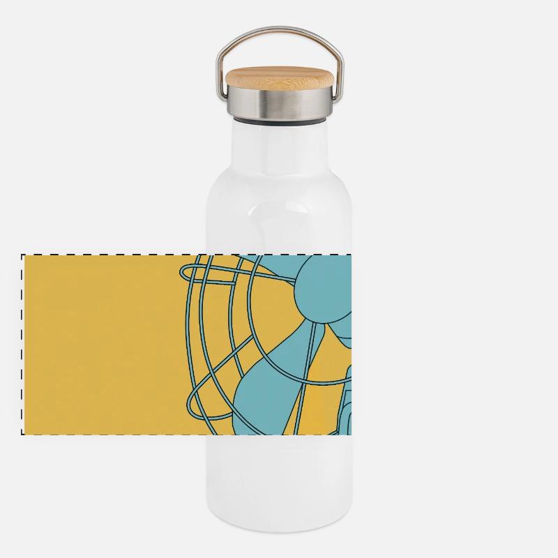 Stay Cool – Affiche de fan moderne Gourde isotherme avec bouchon en bambou