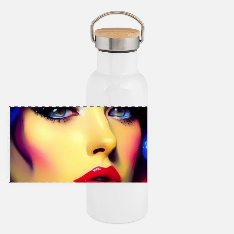 Beauté Gourde isotherme avec bouchon en bambou