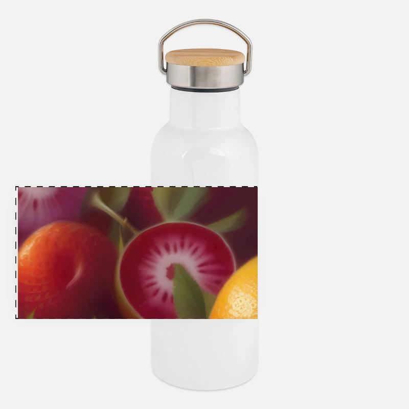 Frutta Thermos con coperchio in bambù