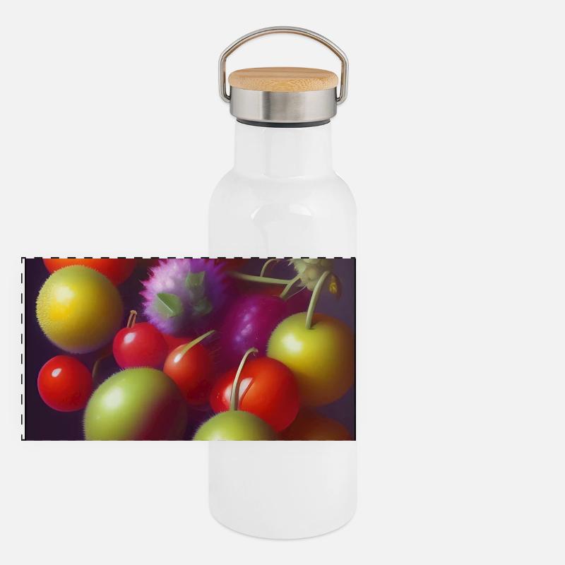 Fruit Gourde isotherme avec bouchon en bambou