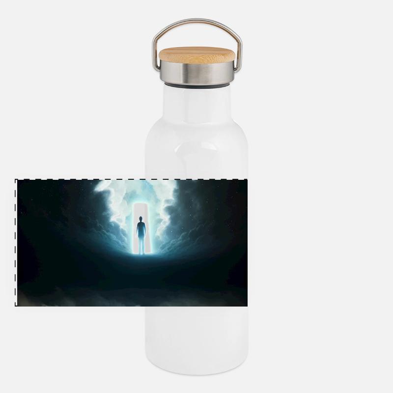 GOTT 05 Panorama Thermosflasche mit Bambusdeckel