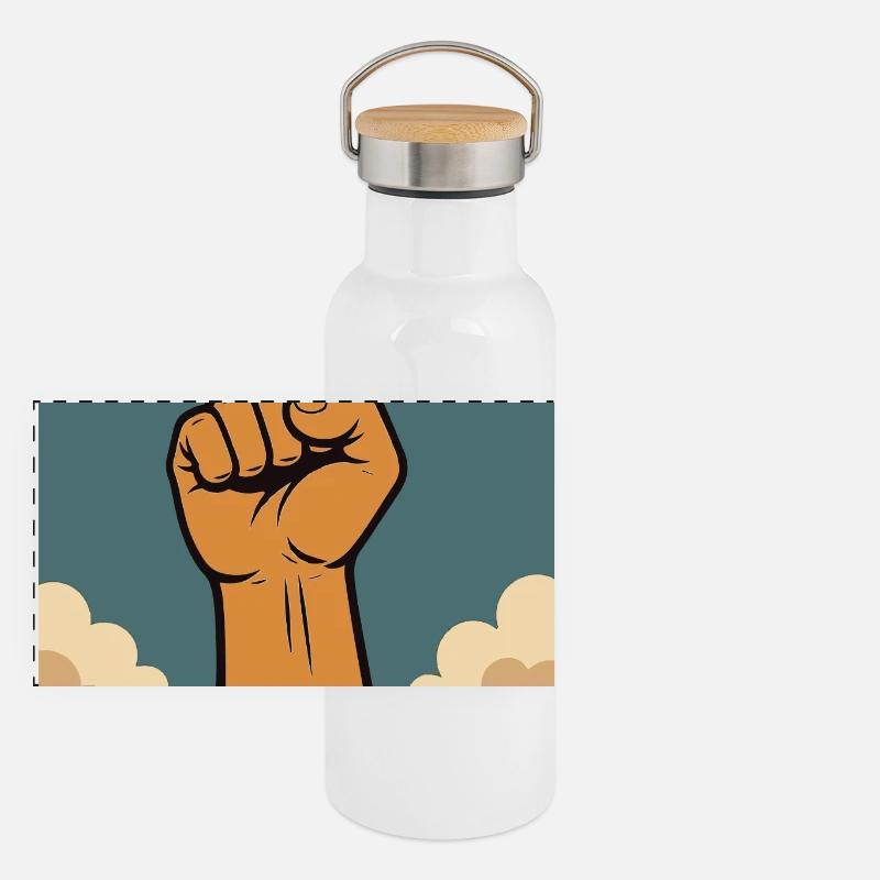 Procrastinators,Procrastinators Unite, Tomorrow Panoramic Thermal Bottle with Bamboo Lid