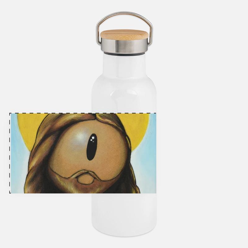 botsus Gourde isotherme avec bouchon en bambou