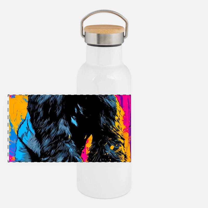 gorille Gourde isotherme avec bouchon en bambou
