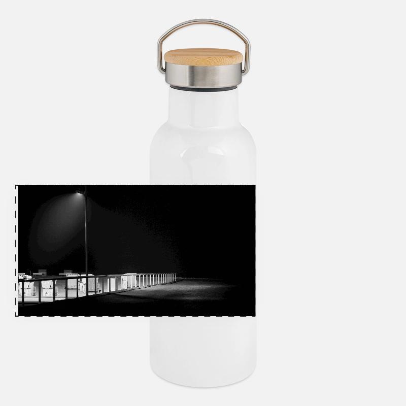Digue sur la mer du Nord Gourde isotherme avec bouchon en bambou