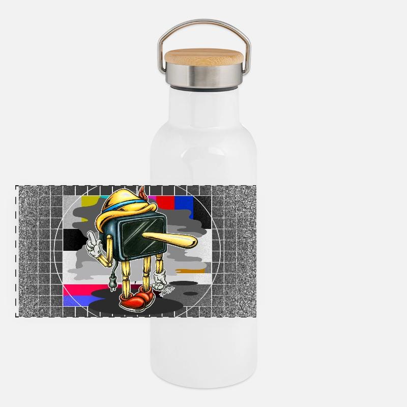 Poster Piglotzio2 Panoramic Thermal Bottle with Bamboo Lid