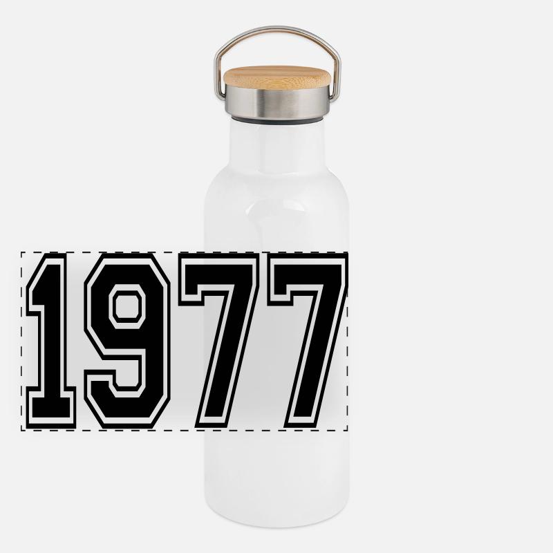 1977 Panorama Thermosflasche mit Bambusdeckel