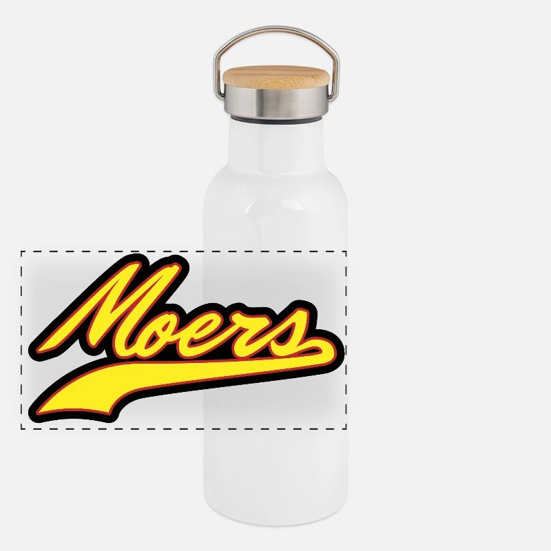 Panorama Thermosflasche mit Bambusdeckel
