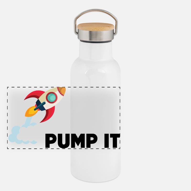 Pump it Panoramic Thermal Bottle with Bamboo Lid