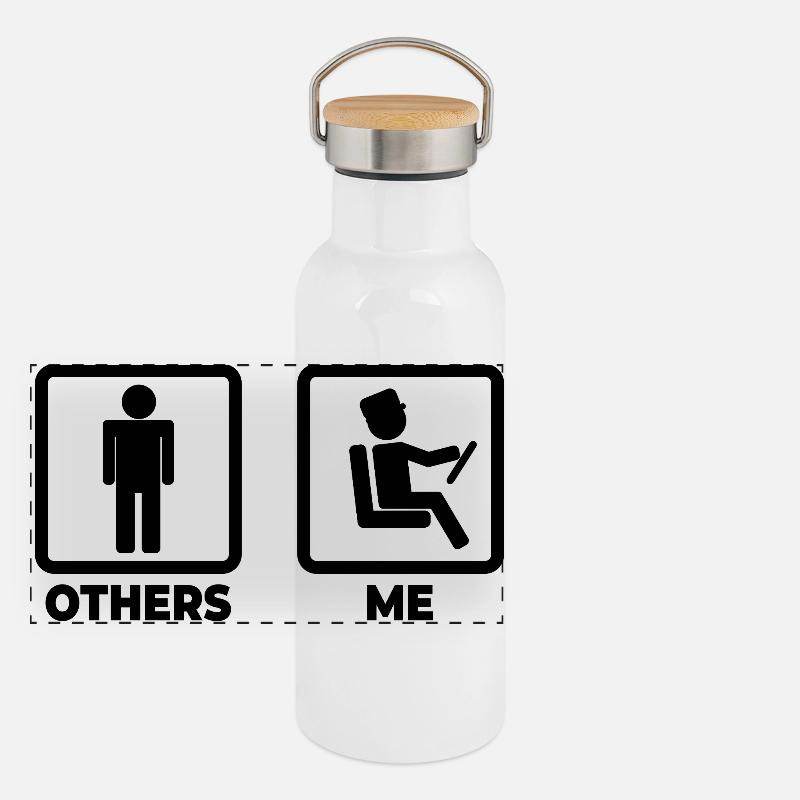 busman Panoramic Thermal Bottle with Bamboo Lid