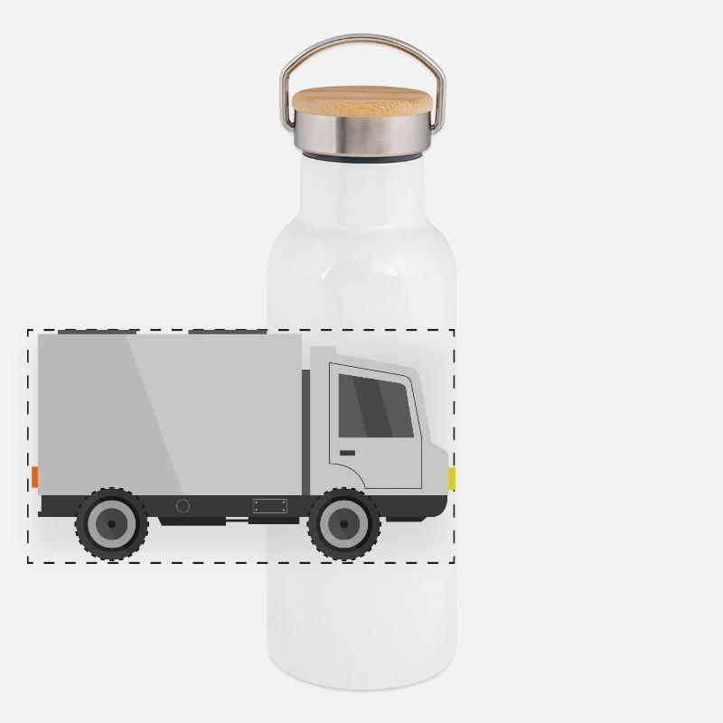 Panorama Thermosflasche mit Bambusdeckel