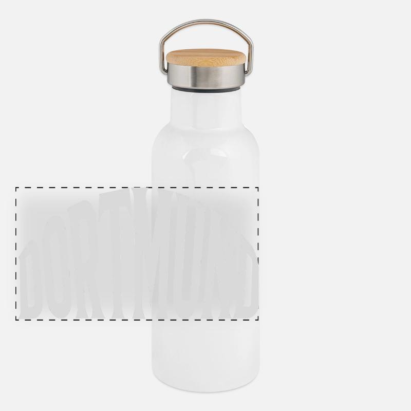 Dortmund Panorama Thermosflasche mit Bambusdeckel