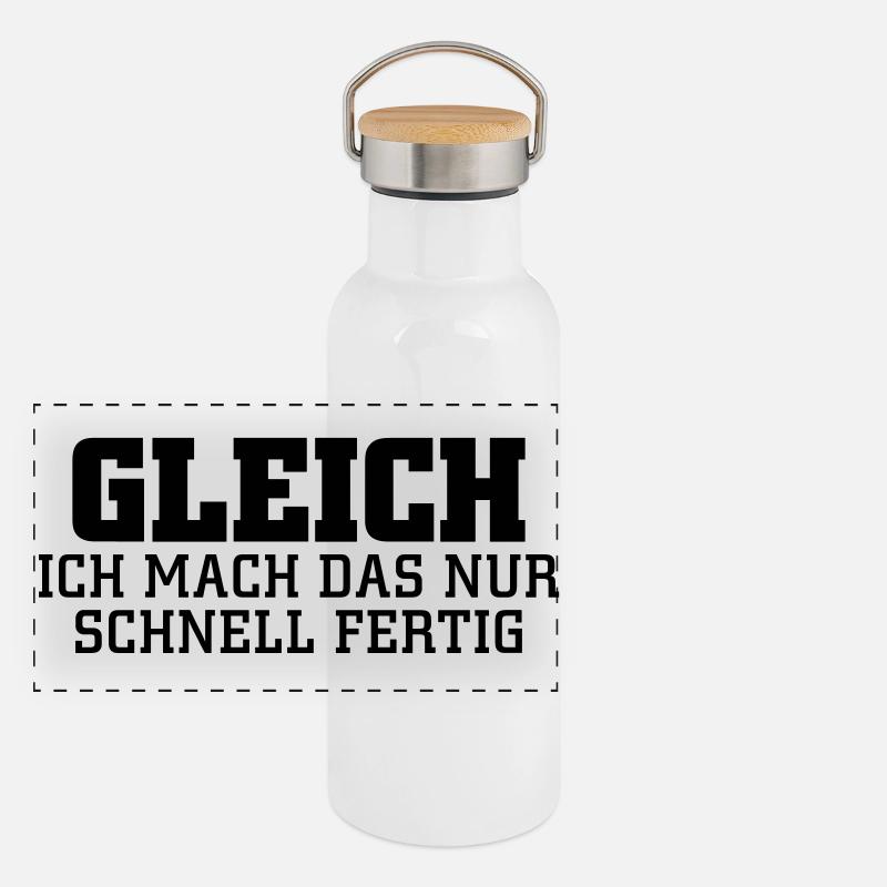 gleich Panorama Thermosflasche mit Bambusdeckel