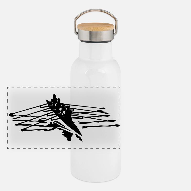 Rowing Gourde isotherme avec bouchon en bambou